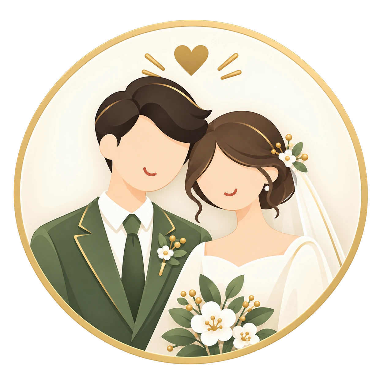 Profil mempelai yang elegan